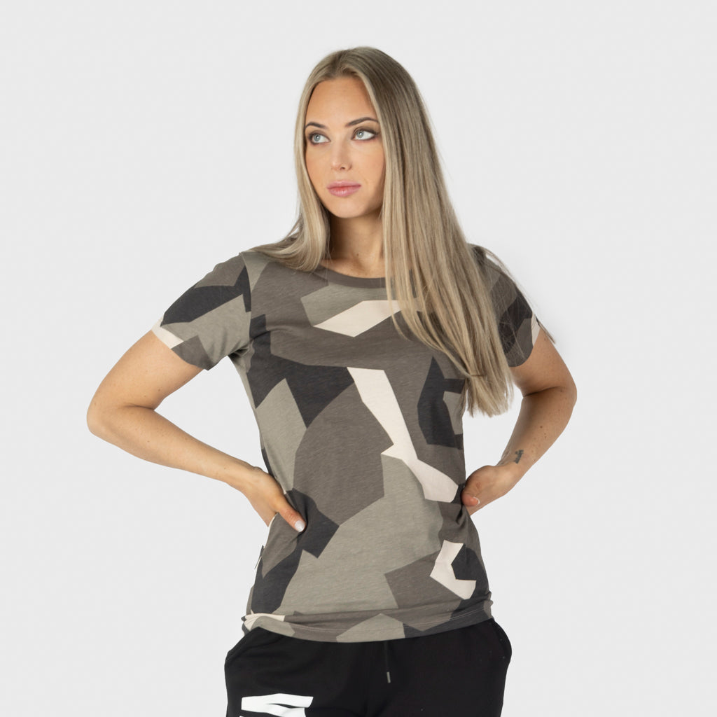 Premium T-shirt, Grimfrost, M90 Brun Camo