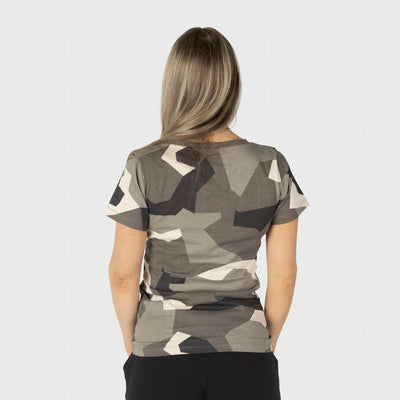 Premium T-shirt, Shieldmaiden, M90 Brun Camo