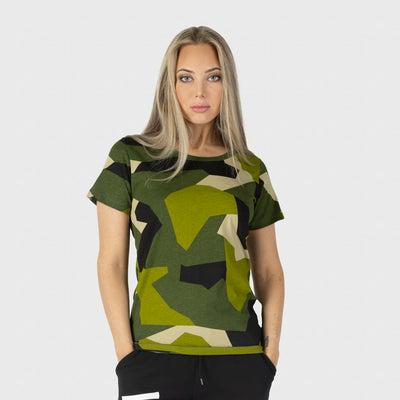 Premium T-shirt, Grimfrost, M90 Grön Camo