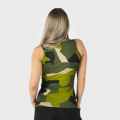 Women's Premium Tank, Grimfrost, M90 Green Camo