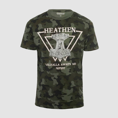 Premium t-shirt, Heathen, Camo