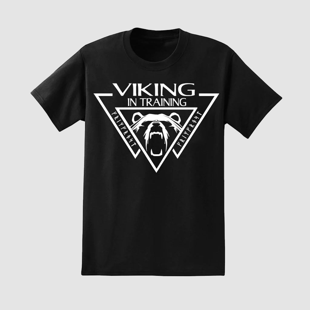 T-shirt för Barn, Viking, Vvart